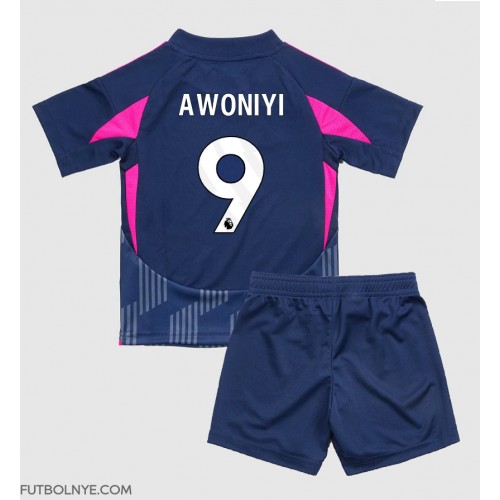 Camiseta Nottingham Forest Taiwo Awoniyi #9 Visitante Equipación para niños 2024-25 manga corta (+ pantalones cortos)